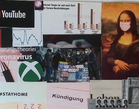 Gegenwart-Traum-Albtraum –Zukunft-Collage Ansgar Varellmann 9c